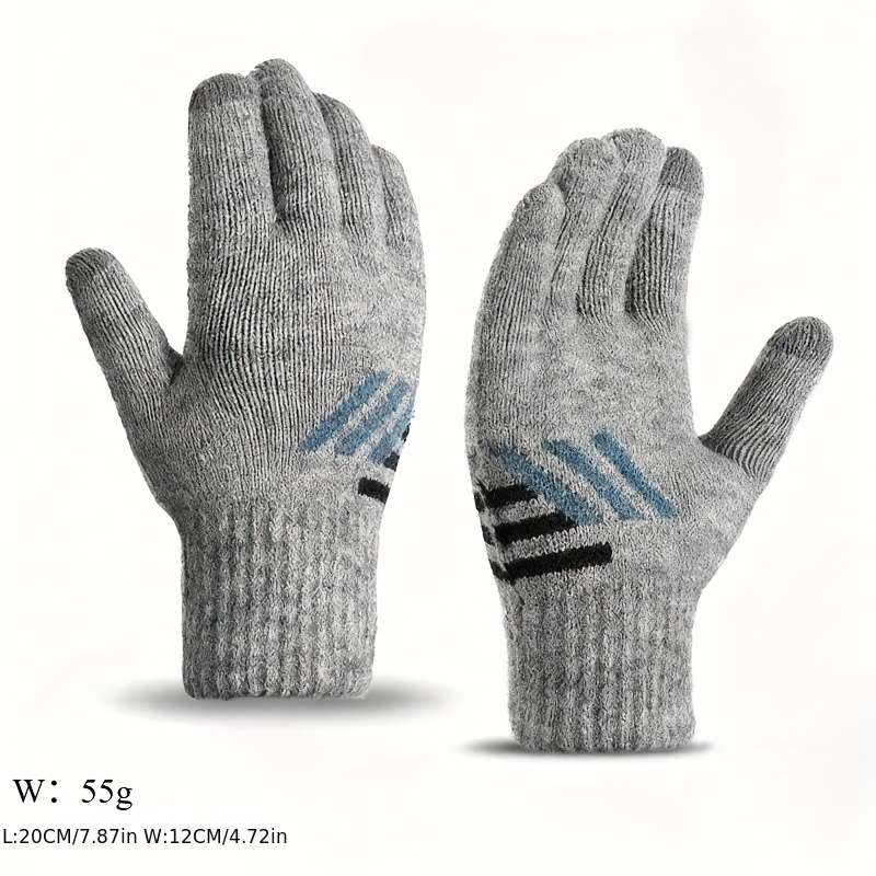 Gloves Color A248 Grey Single Layer Plus Size