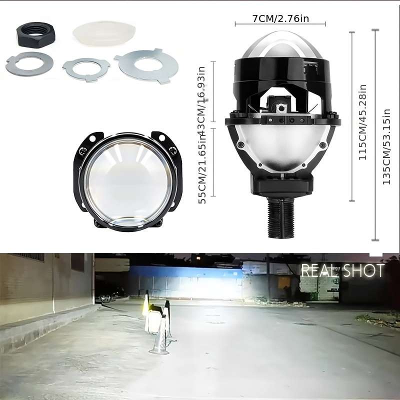 Car Lights Model 2Pcs Bi Led Projector Lenses
