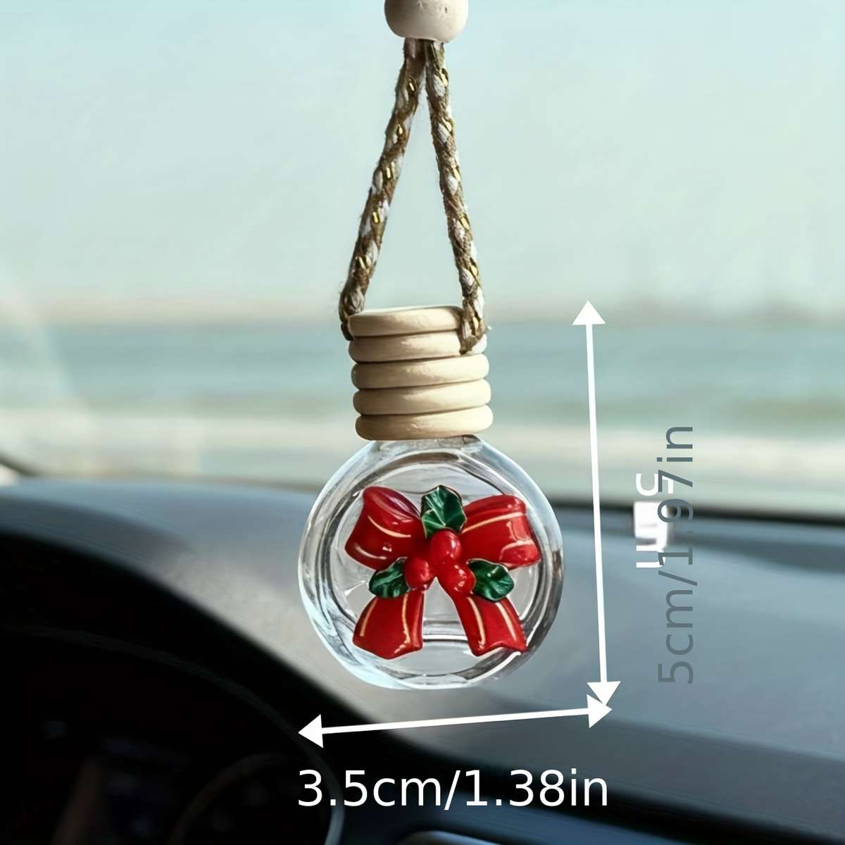 Car  Fragrance  Refill  Bottle Color 2 Christmas Bows