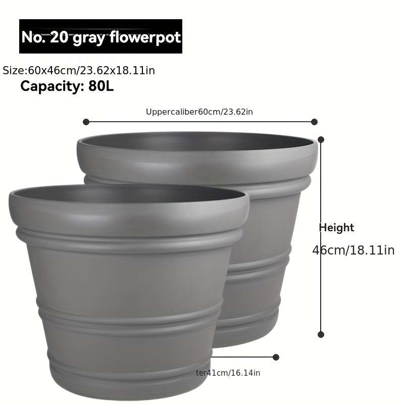 Flowerpotsize No  7 2Pcs Id20 83Cmcolor Green