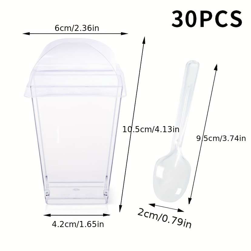 Water Cup Quantity Cup   Lid Spoon 60Pcs