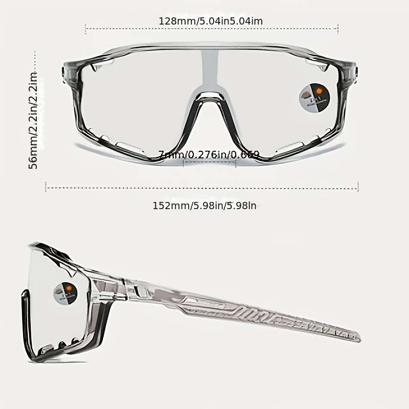 Cycling Glasses Color Translucent Gray  Dark Gray