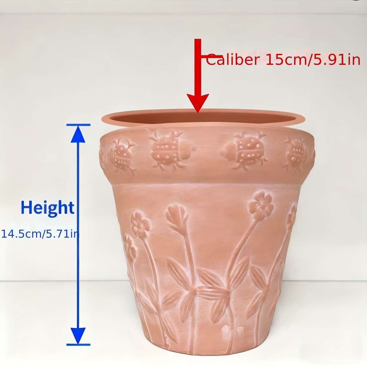 Flowerpot  2Pcssize D15 5Xh14 5Cm