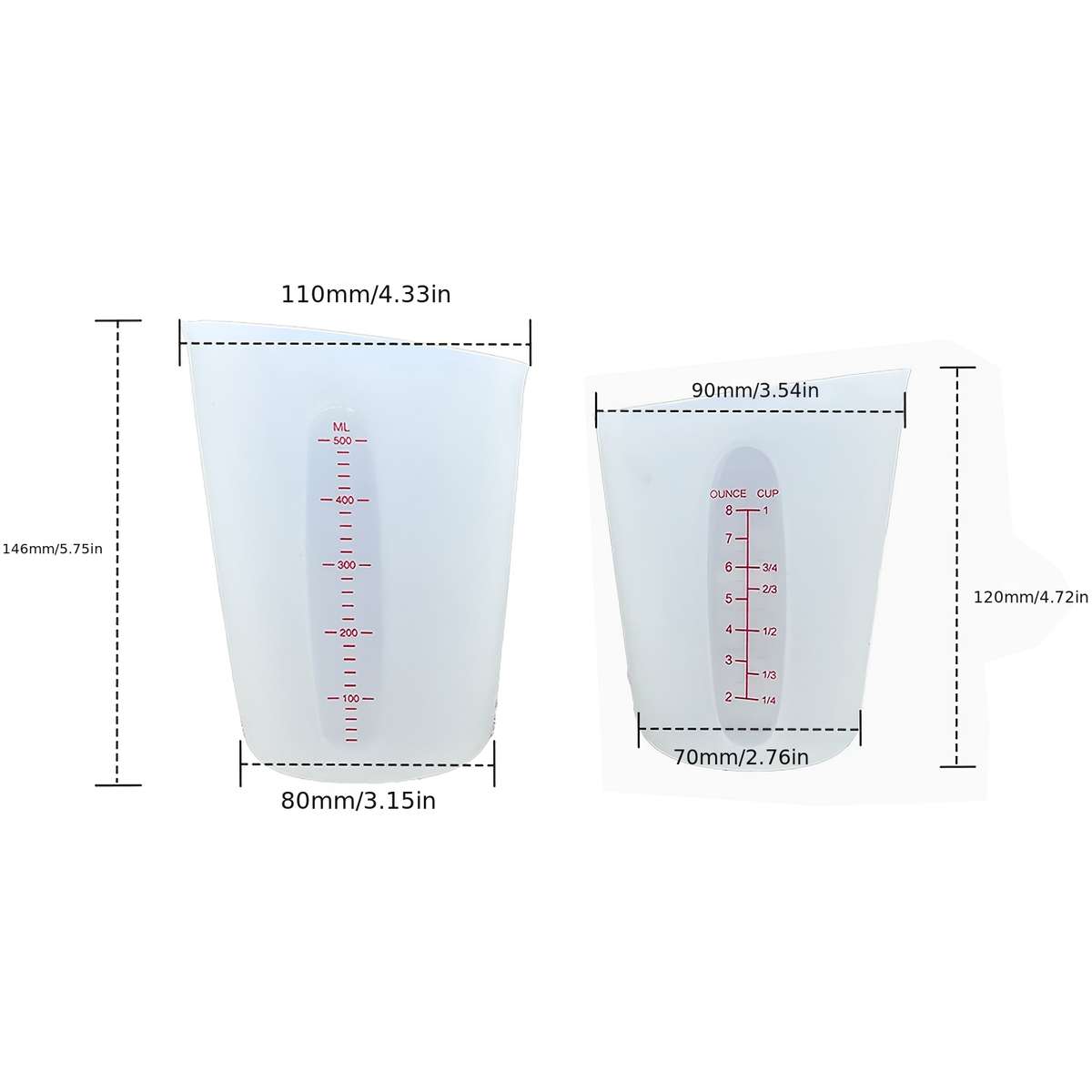 Measuring Cup Color 2 Size
