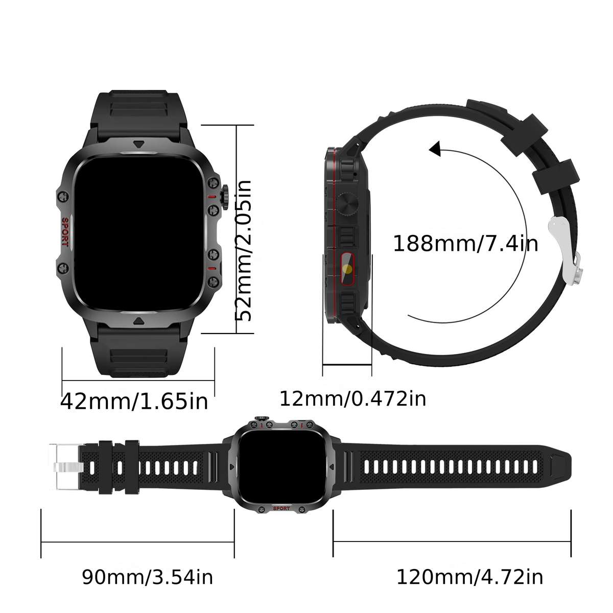 Smart Watch For Men And Women Wireless Call Text Multiple