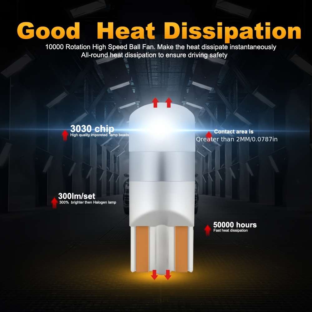 Car Lights Items 2Pcs White Light