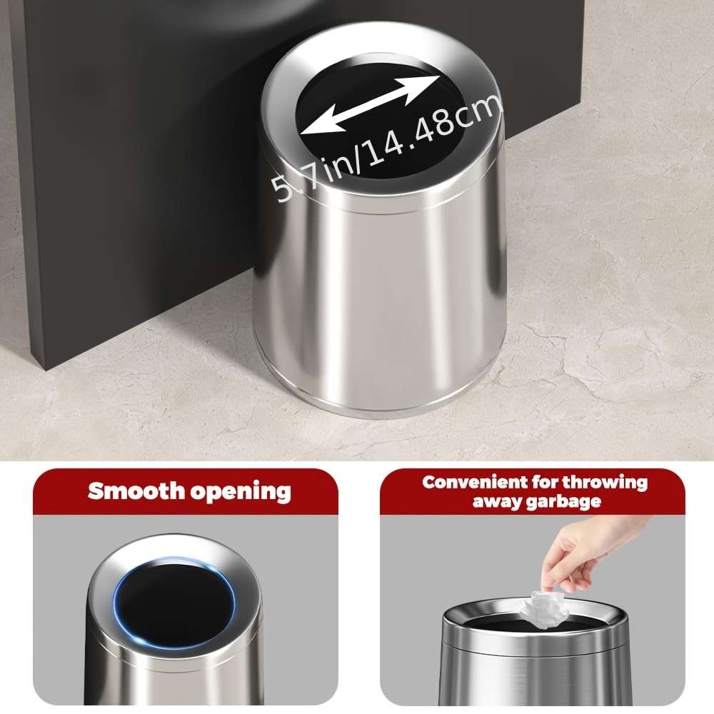 Garbage Can Color 10L White