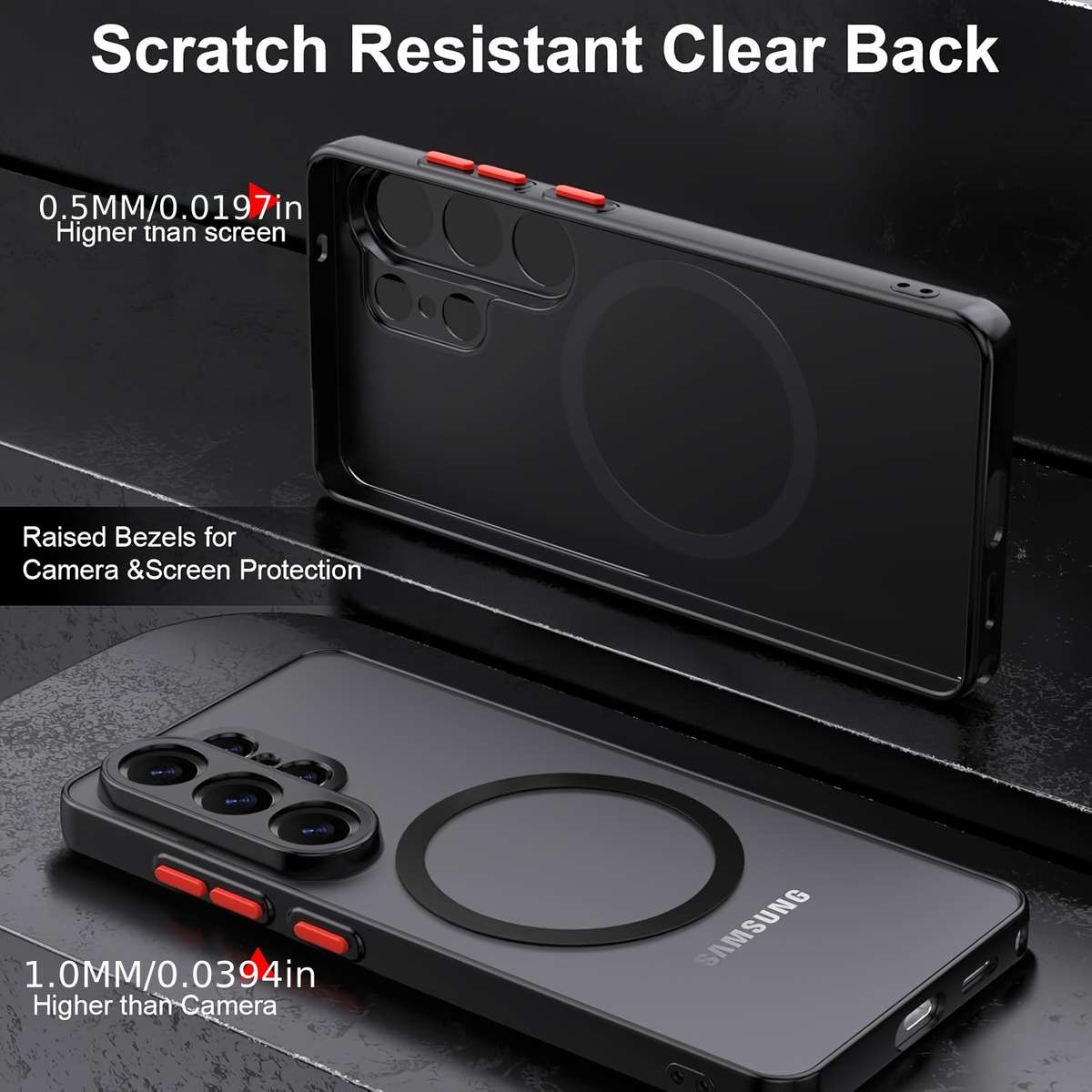 Phone Case Black Compatible Model Galaxy A57 5G