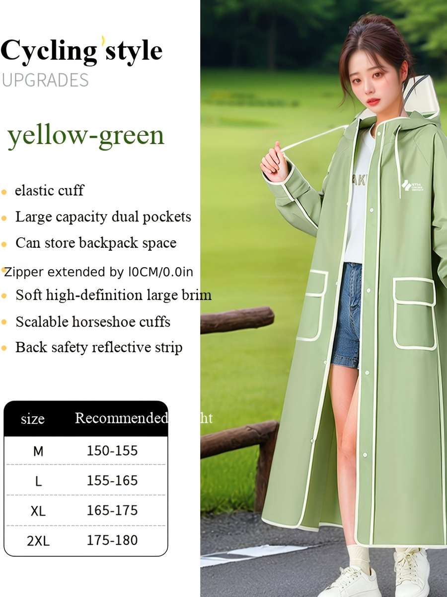 Raincoat Black Size Asian L