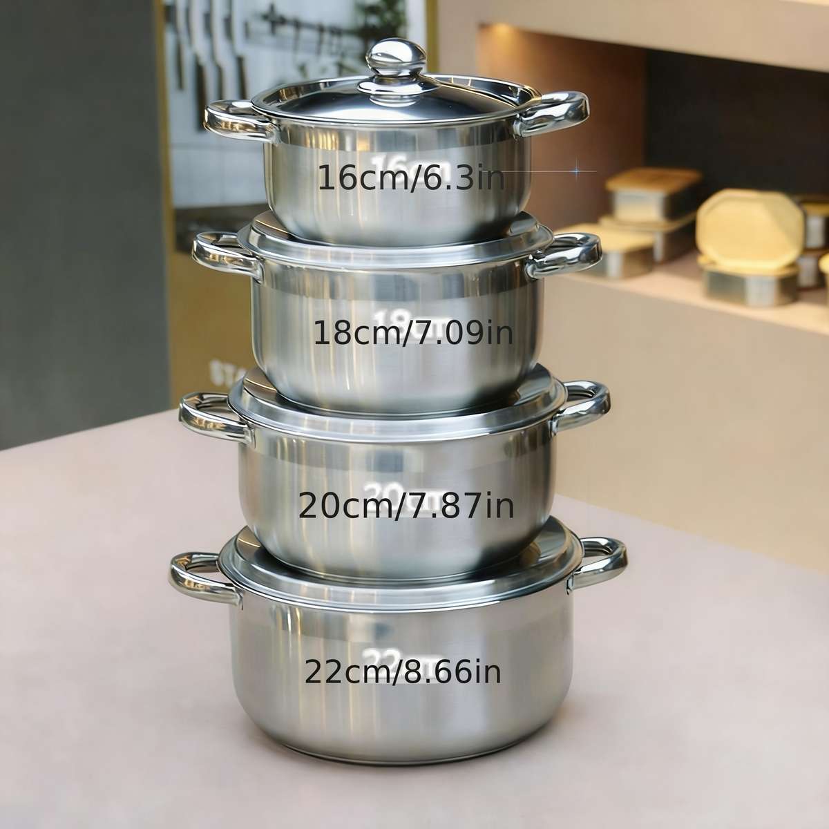Cookware Pot Color Silvery