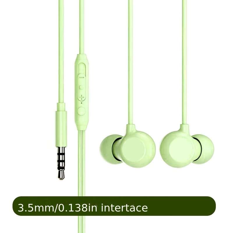Wired Headphones White Model 3.5Mm Round Jack