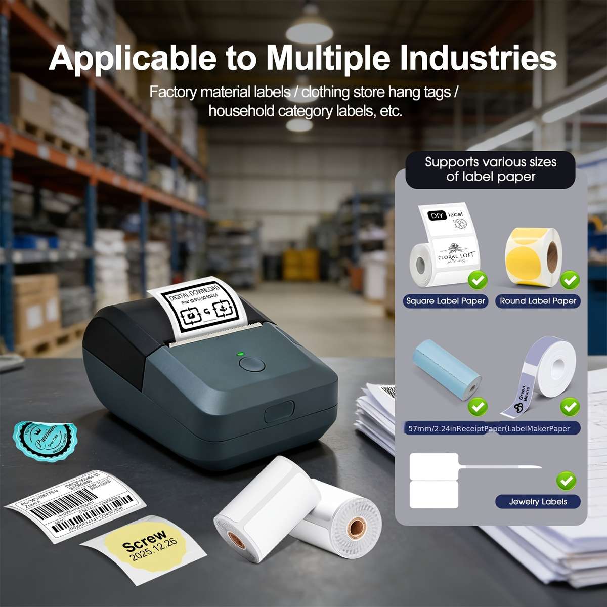 Printer Model Y50 2 Roll Paper