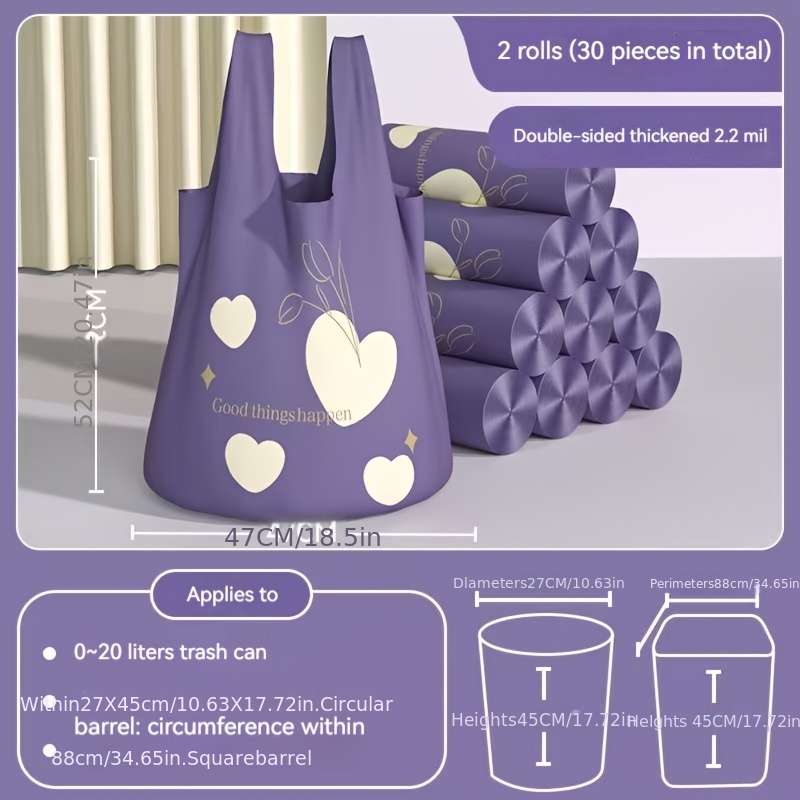 Trash Bag2Rolls30Pcs