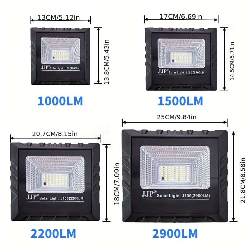 1000LM Pack of 5 Outdoor Solar Light