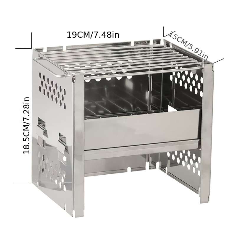 Barbecue Grill Color Silvery