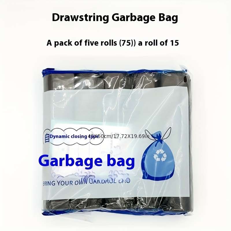 Trash Bagblack 5 Rolls
