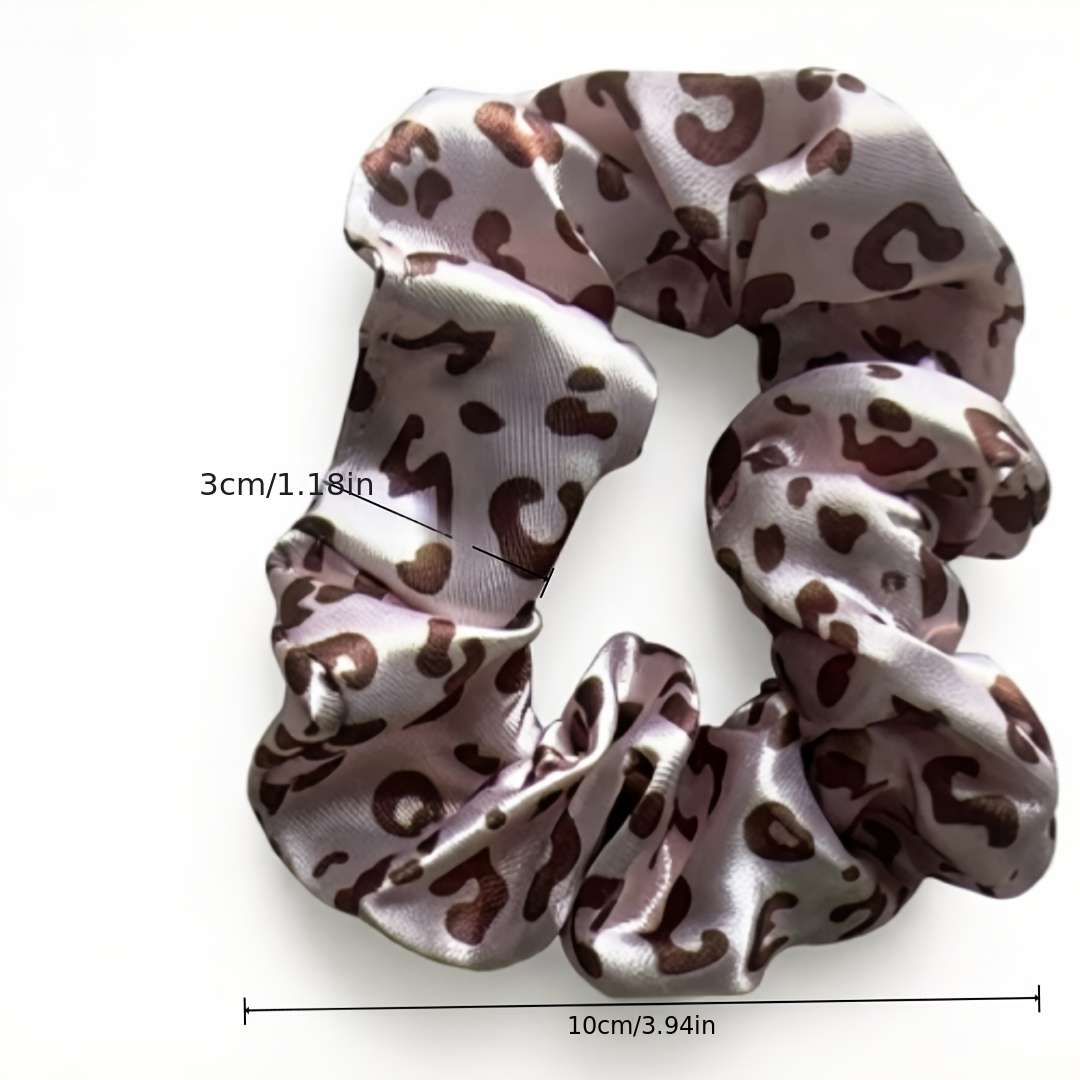 Satin Pillowcase Color Wheatcolored Leopard Print Size50Cm*66Cm