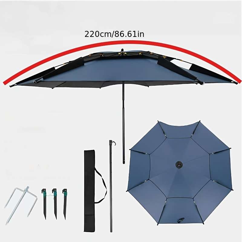 Umbrella Color Gray Tiltable  Ground Spike