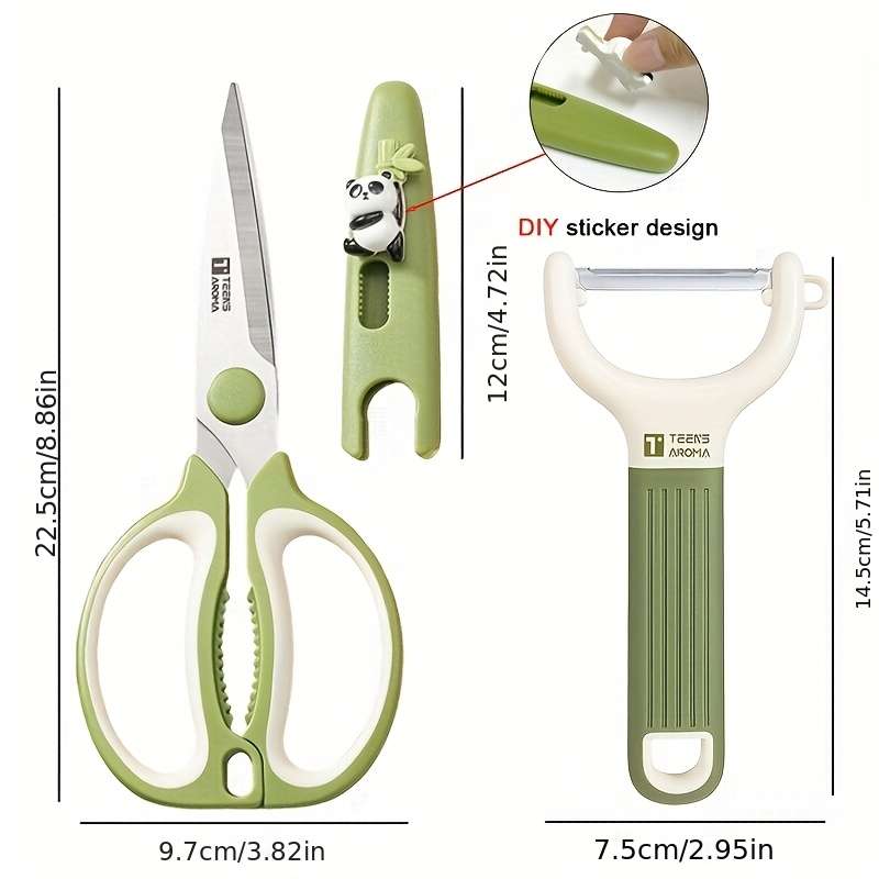 Scissors Items 2Pcs Kitchen Set  Scissors  Melon Planer