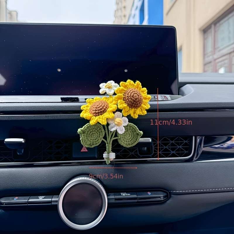 Car Interior Decor Items Sunflower