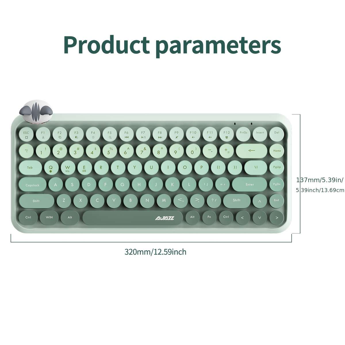 Keyboard Color 308I Milk Gray Meow