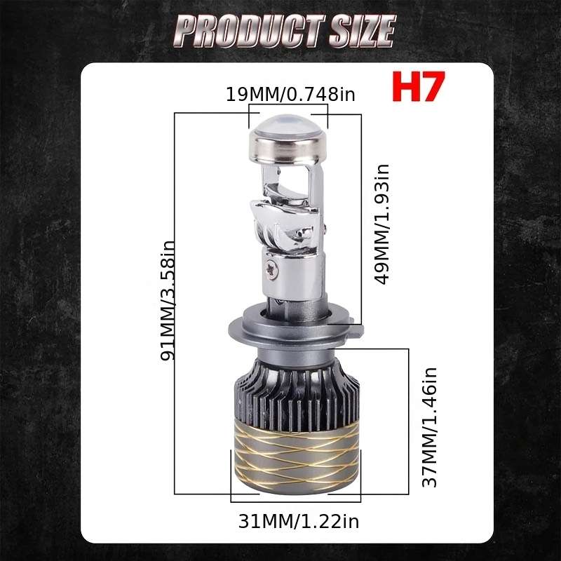 Car Lights Items 2Pcs H7