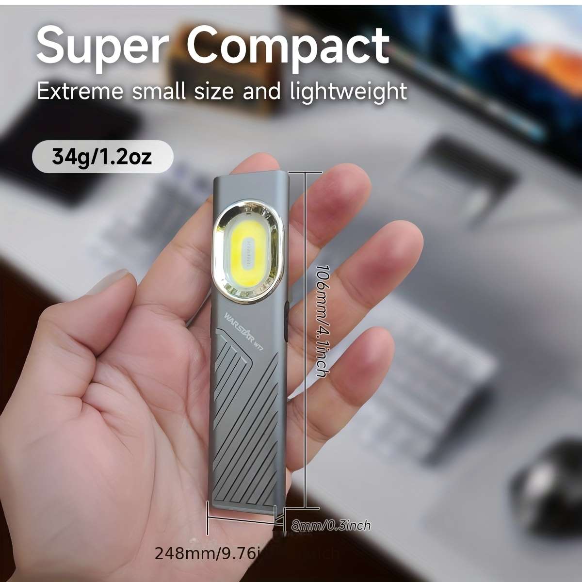 Advanced Warstar Ultra Thin Flashlight Wt7 600 Lumens Outdoor Reliable Solution