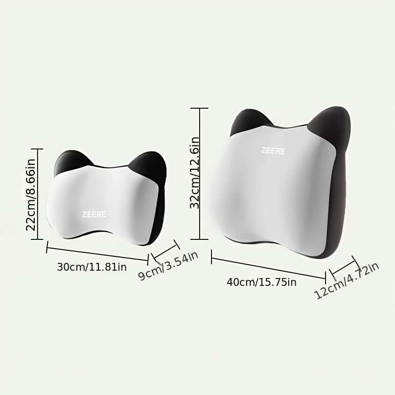Car Seat Cushion Headrest  2 Pcs