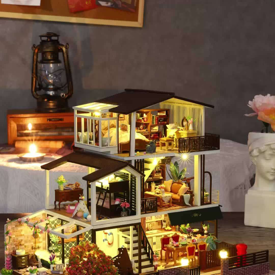 3D House Puzzle Model Style Romantic