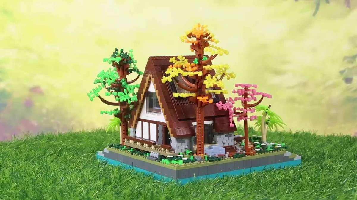 3D Building Model Puzzle Set Material Abs