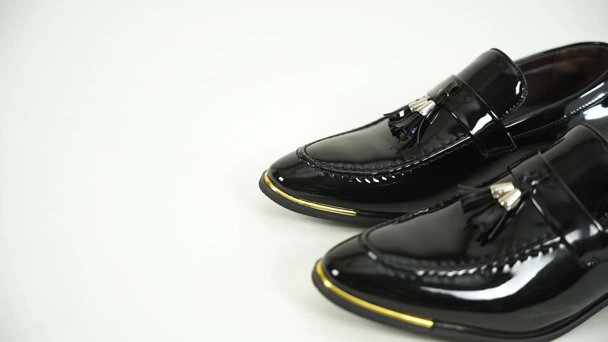 Mens Leather Shoes Color Black Sizeuk 9