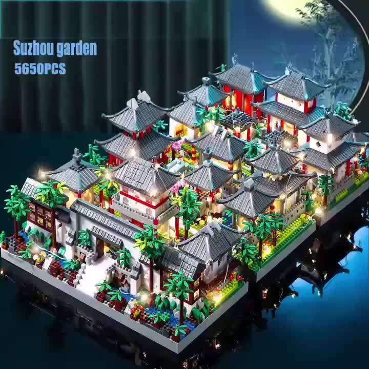 3D Building Model Puzzle Set Color Mixed Color