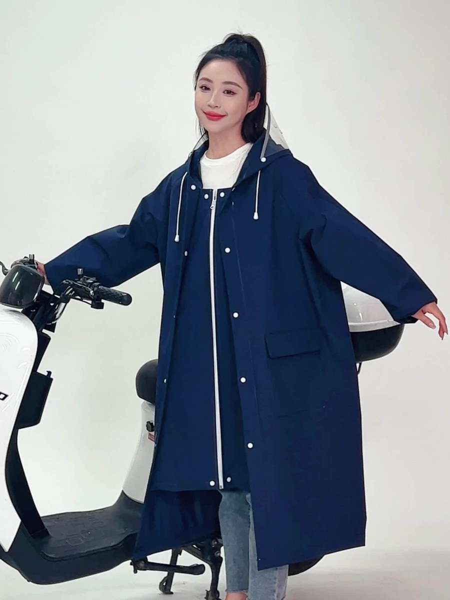 Raincoat White Size Asian L