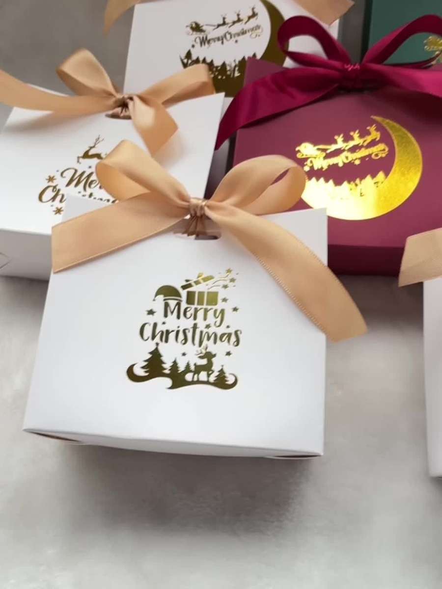 Christmas Gift Boxes Color Green Quantity 20Pcs