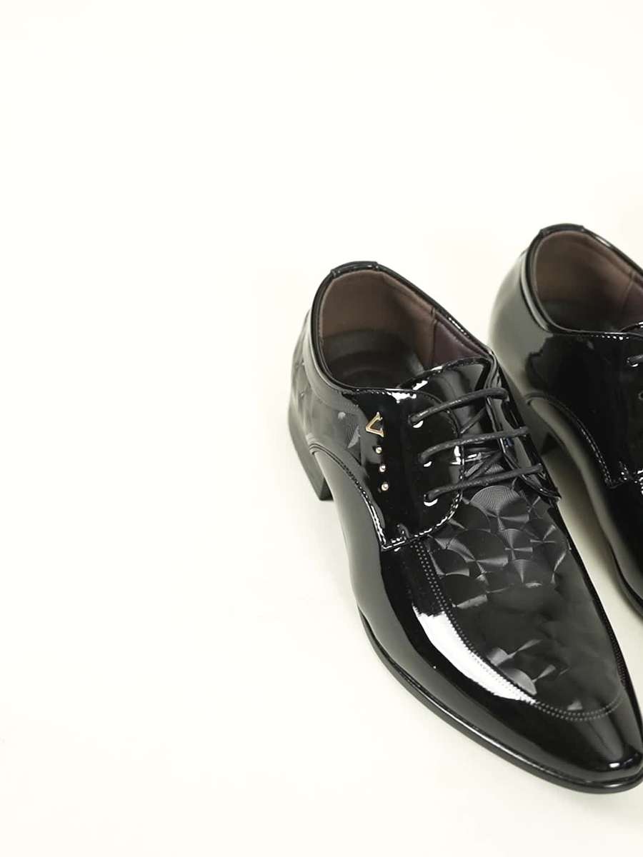 Mens Leather Shoes Color Black Sizeuk 8
