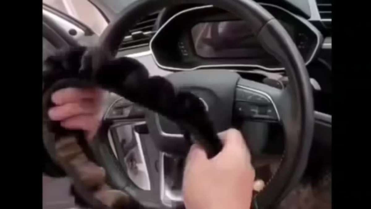 Car Steering Wheel Cover Grey