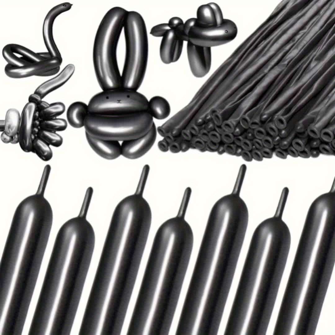 Balloon Items 32 Black Long Balloons