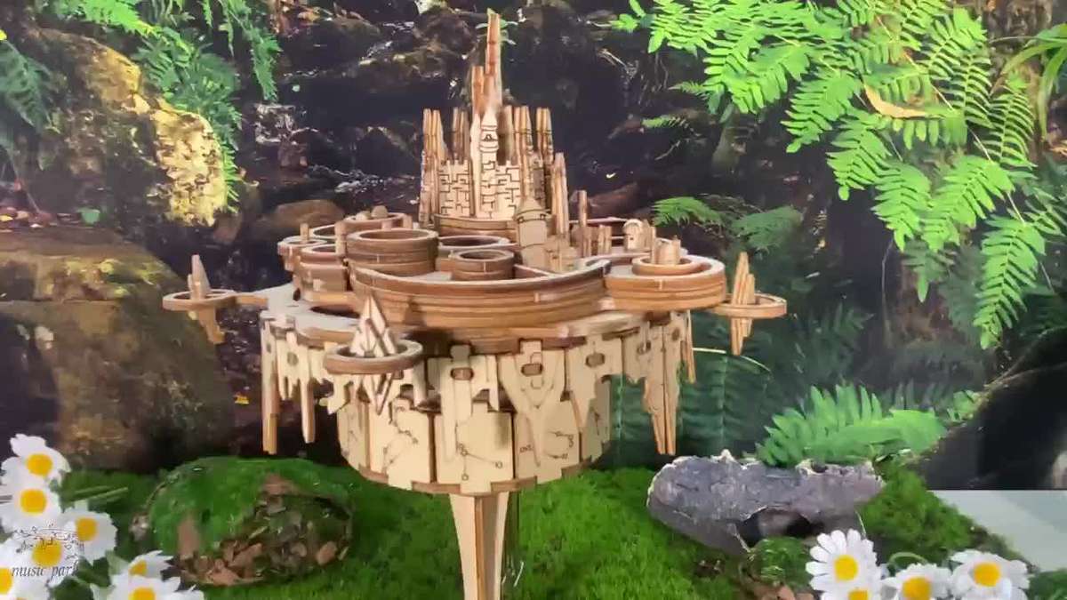 3D Building Model Puzzle Set Style Castle