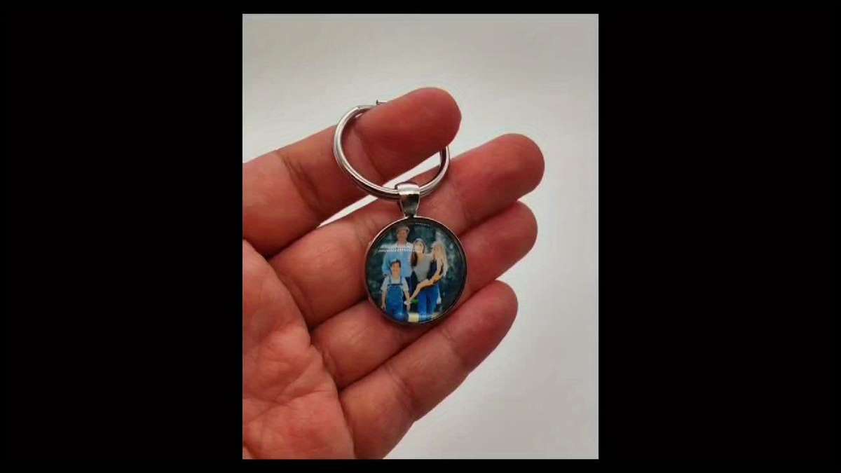 Keychain Ornament Model No 3 Flat Pattern Customization