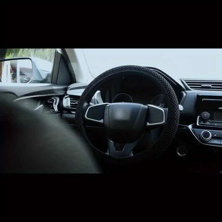Car Steering Wheel Cover   Black