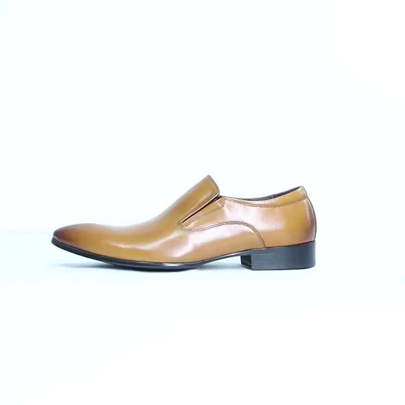Mens Leather Shoes Color Light Brown1 Sizeuk 10