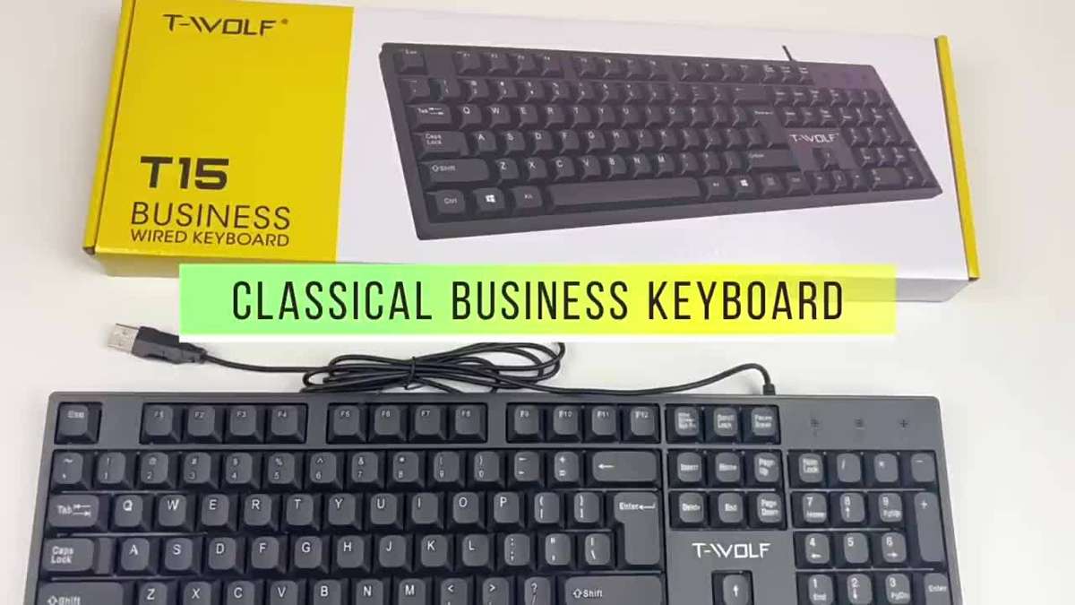 keyboard Items Black wired keyboard   single keyboard