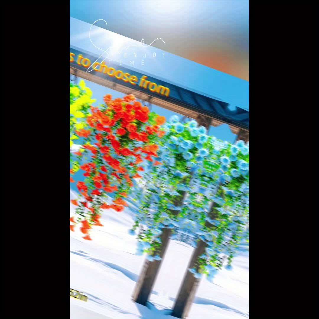 Simulated Flower Color Blue