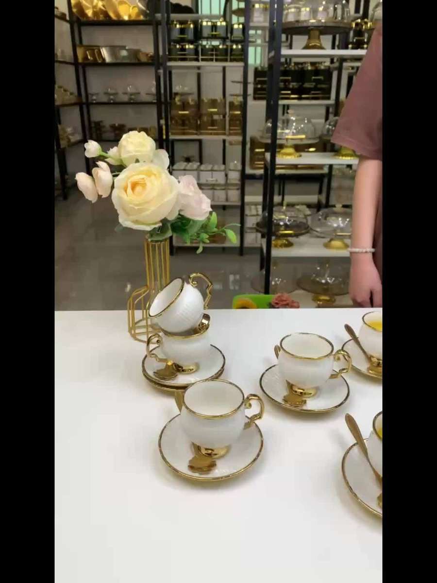 Water Cup Quantity 4 Cups   4 Saucers   Spoon