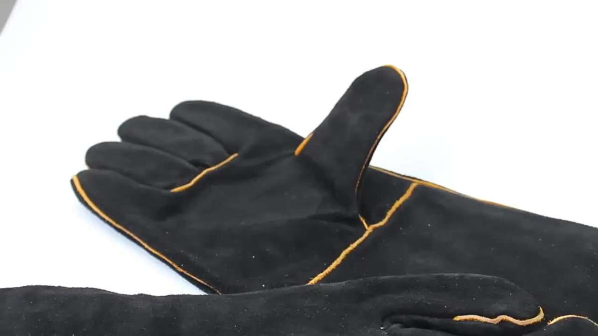 Work Gloves Size 35.56 Cm2Pcs  Black