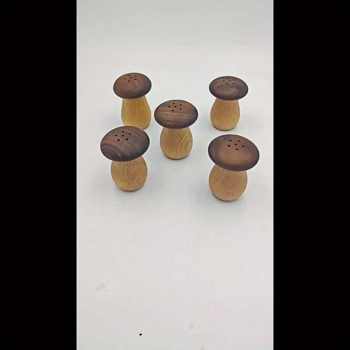 1pc Charming Mushroom-Shaped Solid Wood Toothpick Holder The Perfect Choice for Home Kitchen