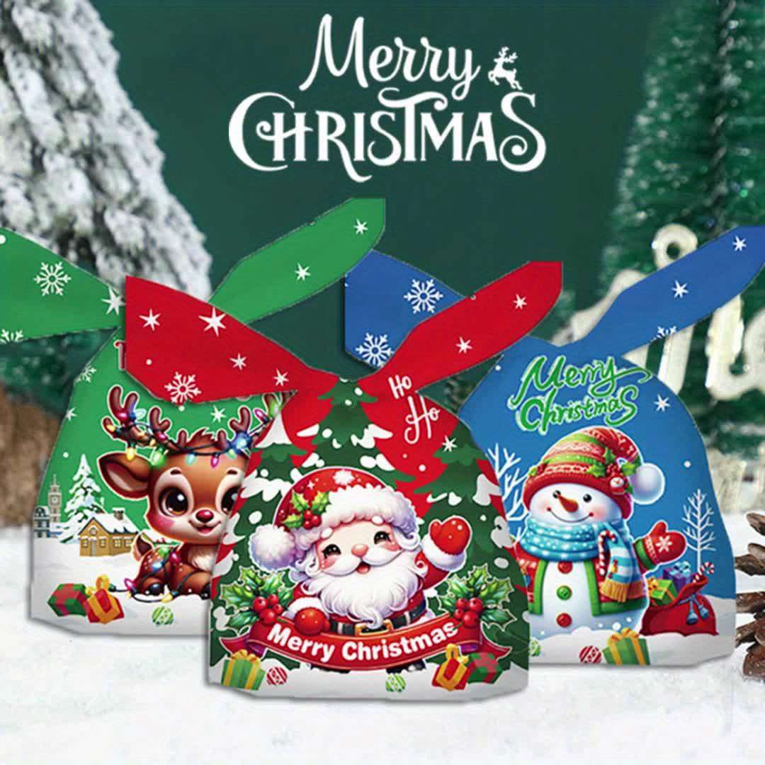 Gift Bags Style Red Flower Clothes Flower Hat Snowman Christmas Rabbit Ears X 10  3 Patterns