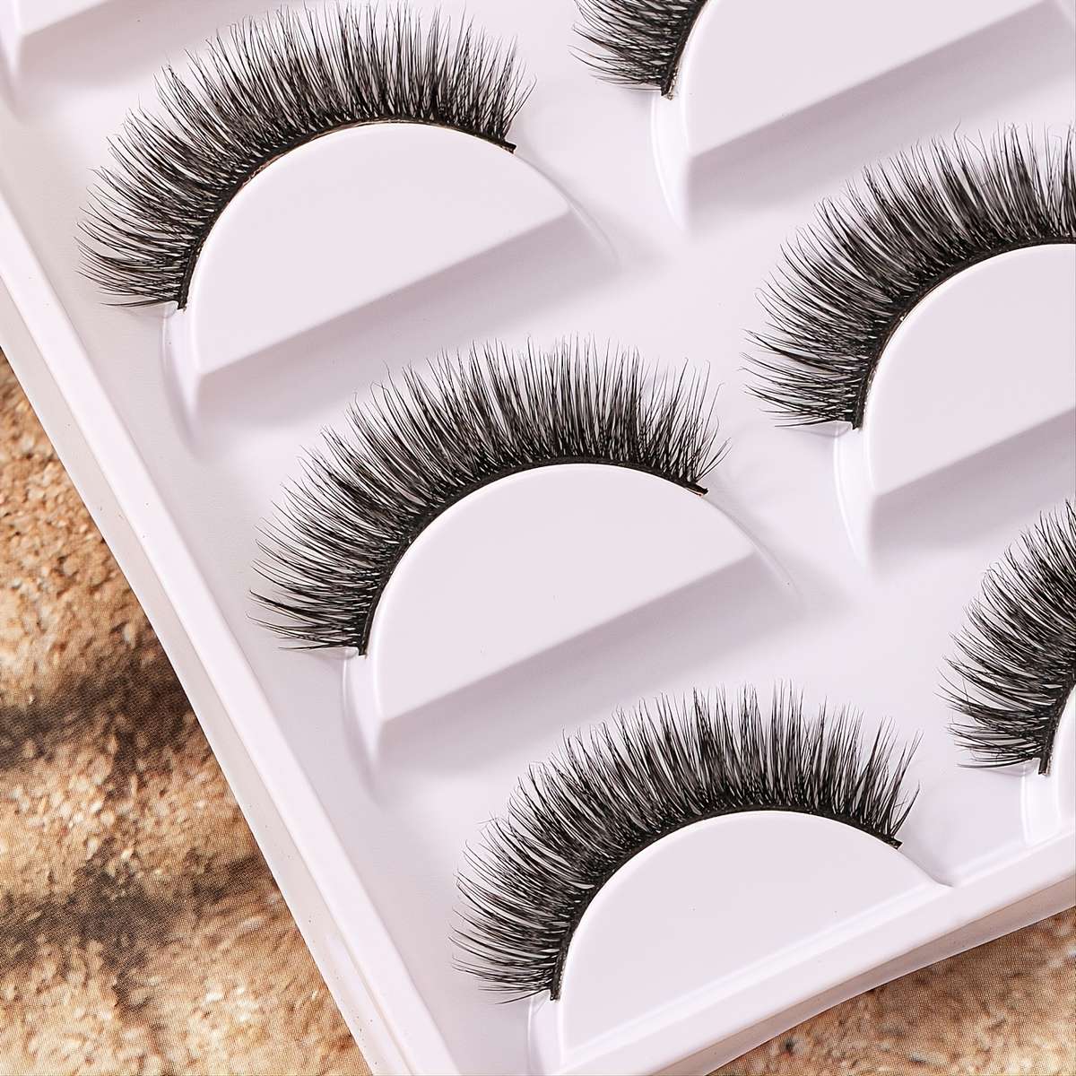 5 Pairs Luxury Natural Fluffy False Eyelashes Color Black