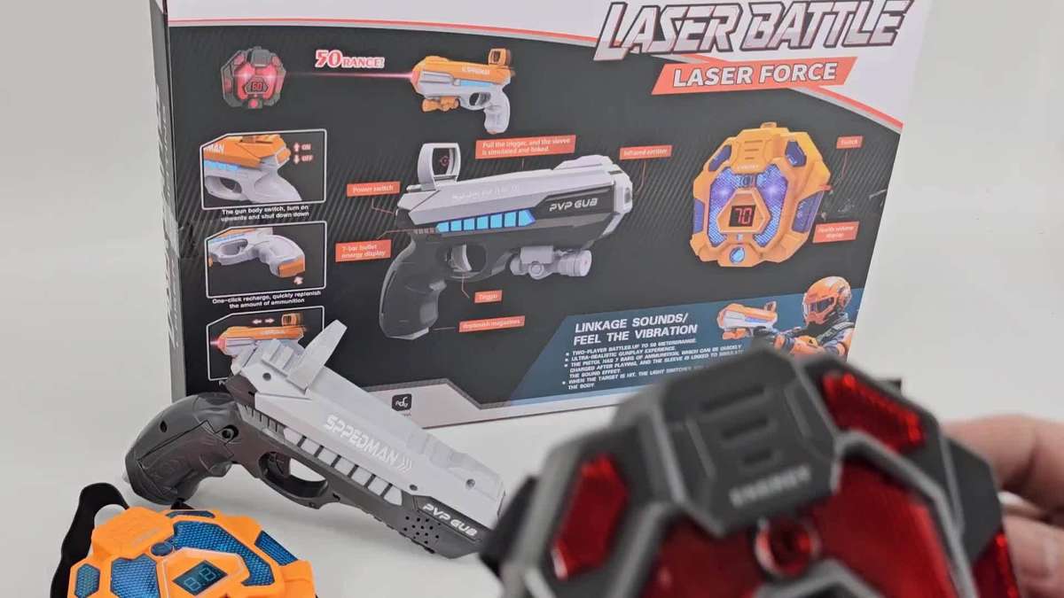 Toy Gun Color Orangegrey Set