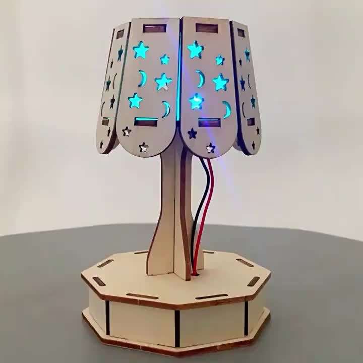 Building Toy Architectural Model Toy Set Color Colorful Desk Lamp